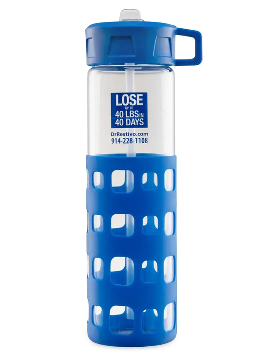 Glass Water Bottle - Restivo Health & Wellness