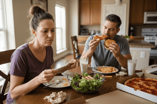 Husband Eats Different Food - Weight Loss Solution - Restivo Health & Wellness