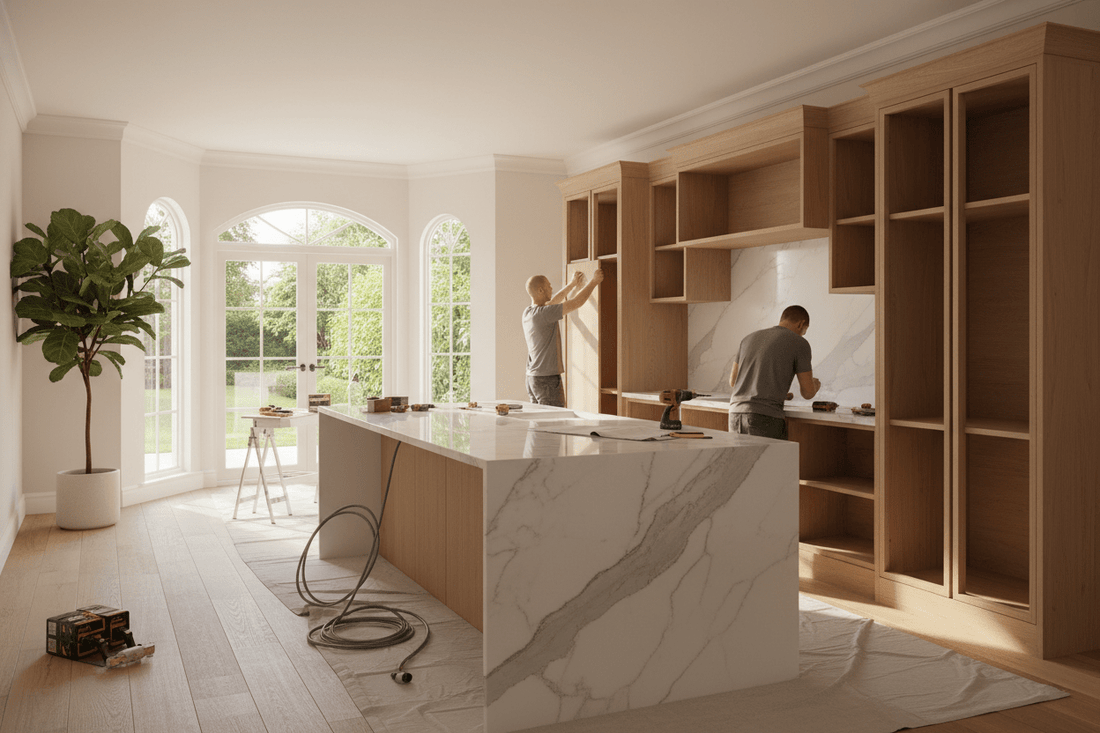 "Kitchen under renovation - doctor-supervised weight loss program"