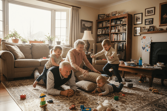 Grandparents with grandchildren - grandparent babysitting weight gain