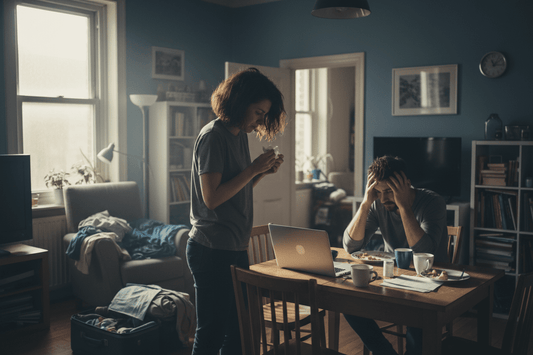 Couple with relationship stress - relationship conflict weight gain