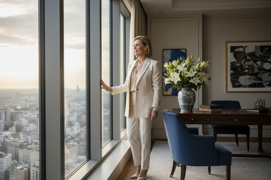 Woman standing confidently after improving her daily structure feeling encouraged and motivated toward wellness goals
