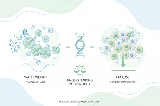 Water weight vs fat loss - understanding true weight loss with doctor-supervised guidance