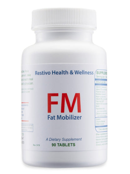 FM - Fat Mobilizer to support processing the fat after it is burned with WLP40 drops, FM supports Liver Function. - Restivo Health & Wellness