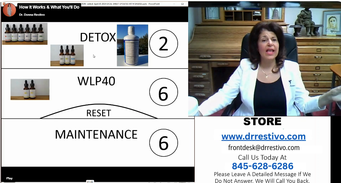 Load video: Dr. Restivo explains weight loss science and daily action plan with PowerPoint presentation