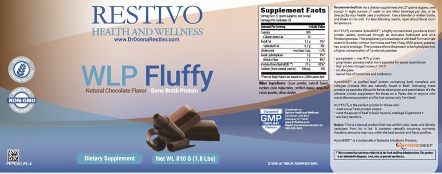 WLP Fluffy Chocolate Shake - Restivo Health & Wellness